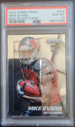 Mike Evans 2014 Panini Prizm #216 Ball in Left Hand PSA 10 Gem Mint