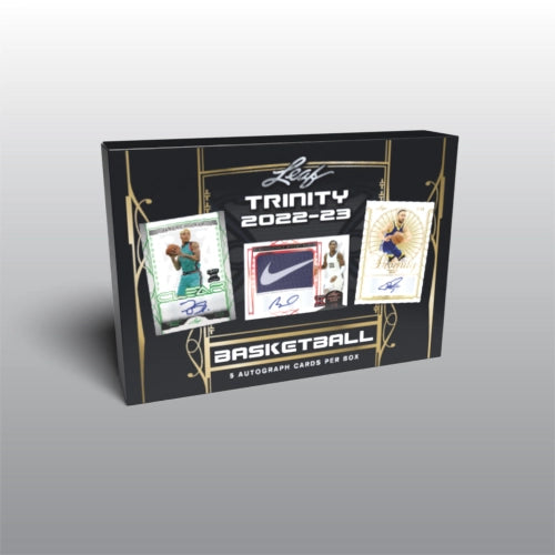 202223 Leaf Trinity Basketball Hobby Box Three Stars Sportscards