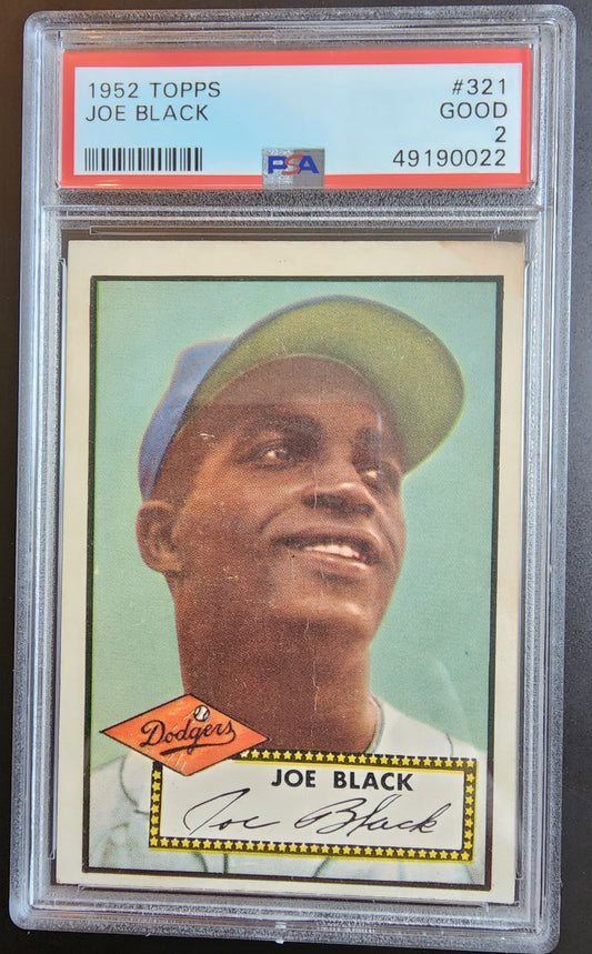 Joe Black 1952 Topps #321 PSA 2