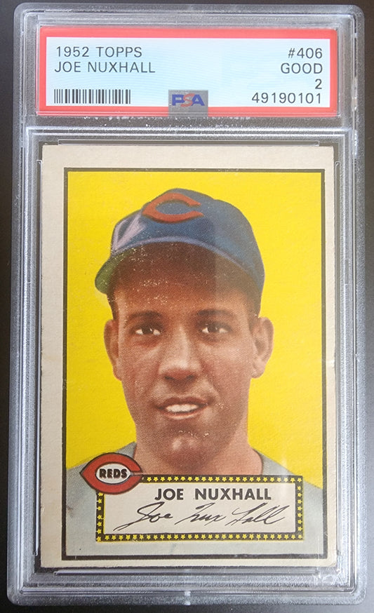 Joe Nuxhall 1952 Topps #406 PSA 2