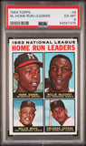 Hank Aaron/Willie Mays 1964 Topps #9 Home Run Leaders PSA 6 Ex-Mt