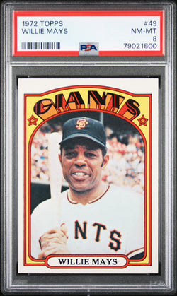 Willie Mays 1972 Topps #49 PSA 8 NM-MINT