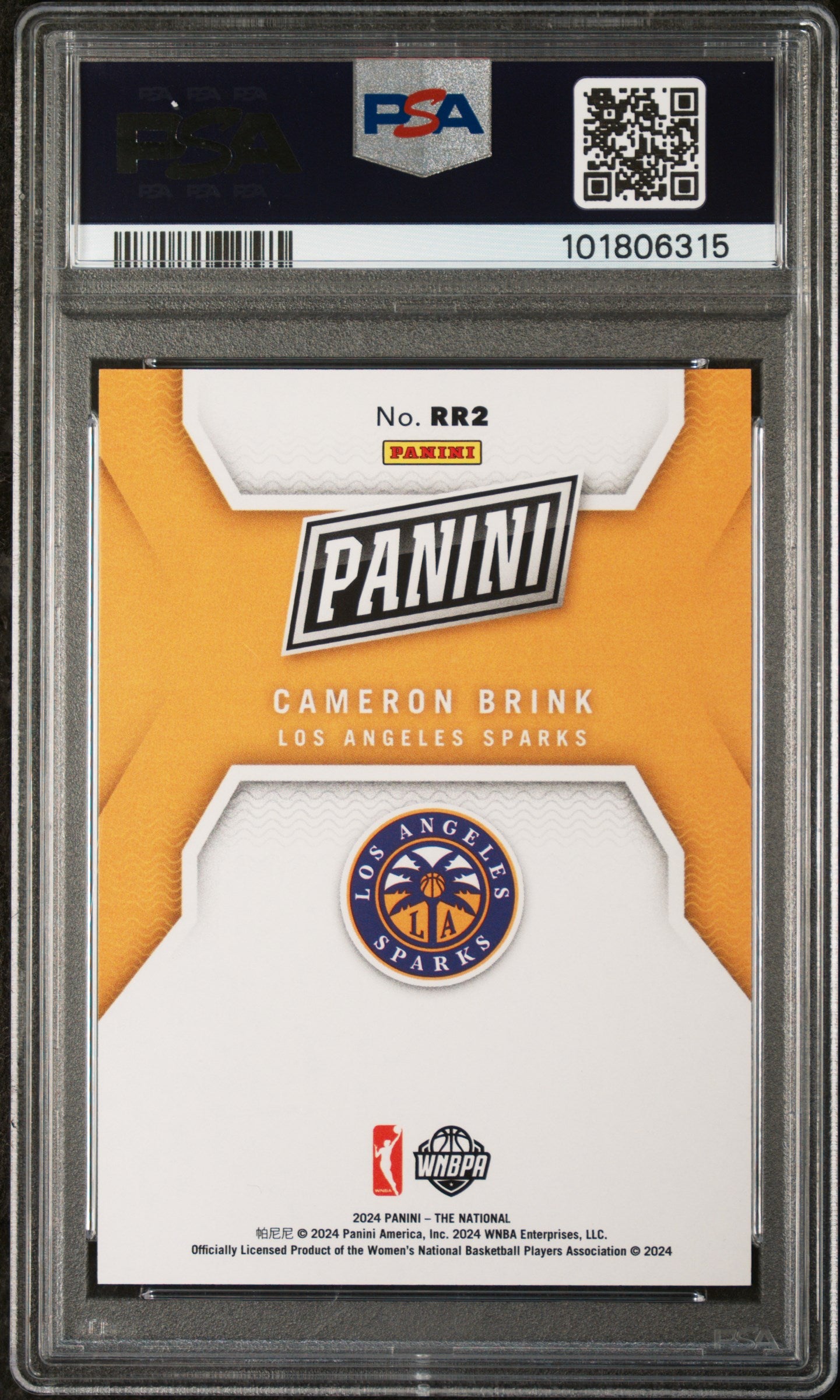 Cameron Brink 2024 Panini National Silver Pack #95/99 PSA 9 Mint