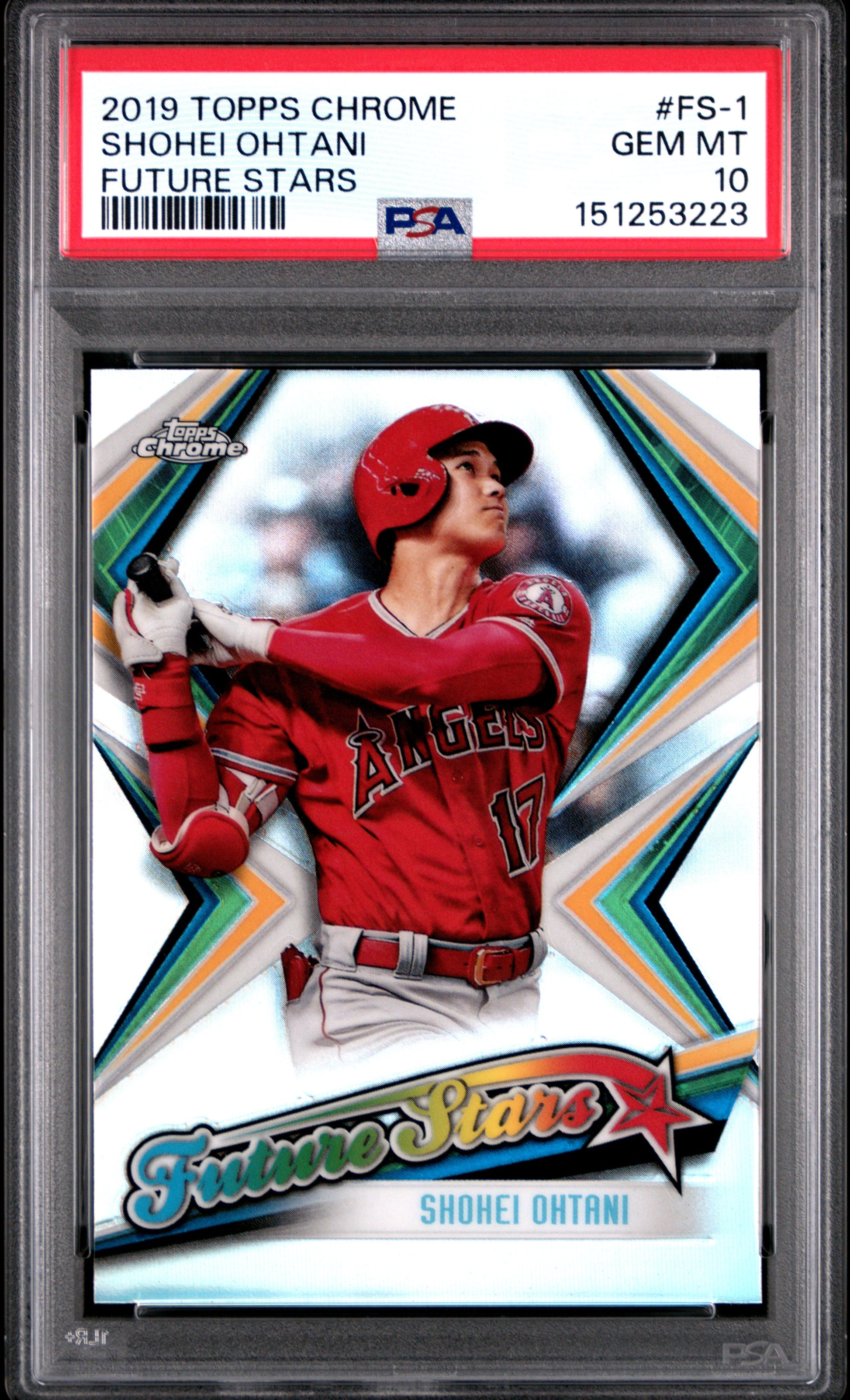 Shohei Ohtani 2019 Topps Chrome Future Stars #FS1 PSA 10 Gem Mint 3223