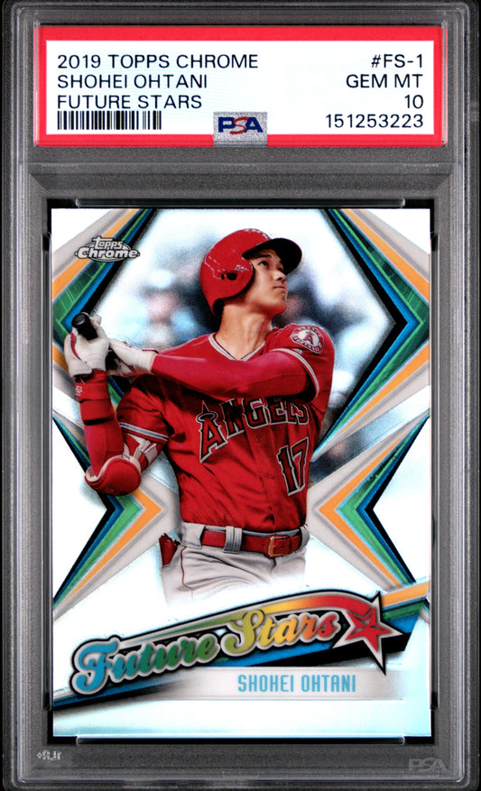 Shohei Ohtani 2019 Topps Chrome Future Stars #FS1 PSA 10 Gem Mint 3223