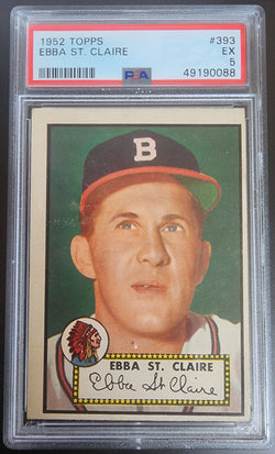 Ebba St. Claire 1952 Topps #393 PSA 5