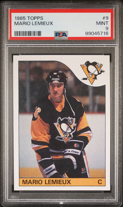 Mario Lemieux 1985 Topps Rookie #9 PSA 9 Mint 5716