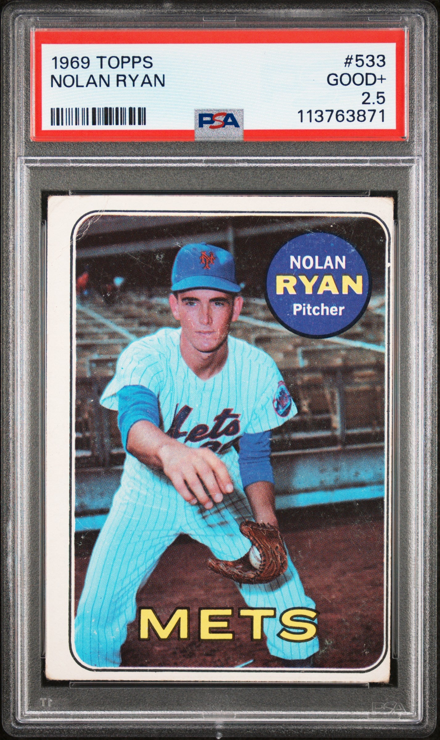 Nolan Ryan 1969 Topps #533 PSA 2.5 Good+ 3871