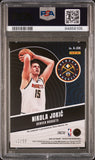 Nikola Jokic 2023 Panini Revolution Fractal Auto #22/50 PSA 9 Auto 10