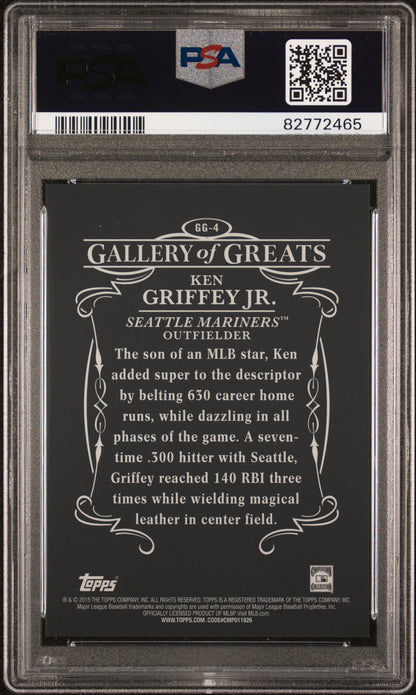 Ken Griffey Jr. 2015 Topps Gallery of Greats PSA 10 Gem Mint