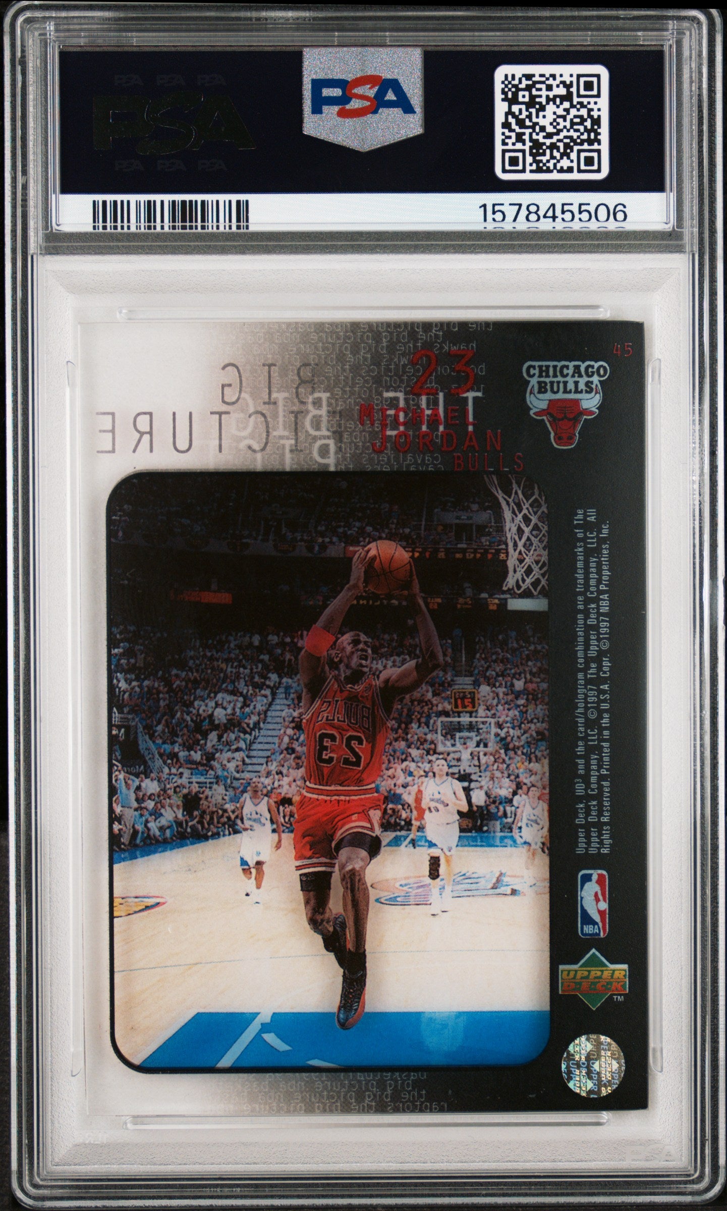 Michael Jordan 1997 Upper Deck UD3 #45 PSA 8 Nm-Mint 5506