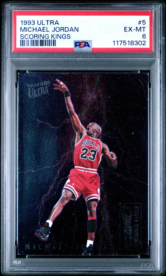 Michael Jordan 1993 Fleer Ultra Scoring Kings PSA 6 Ex-Mint 8302