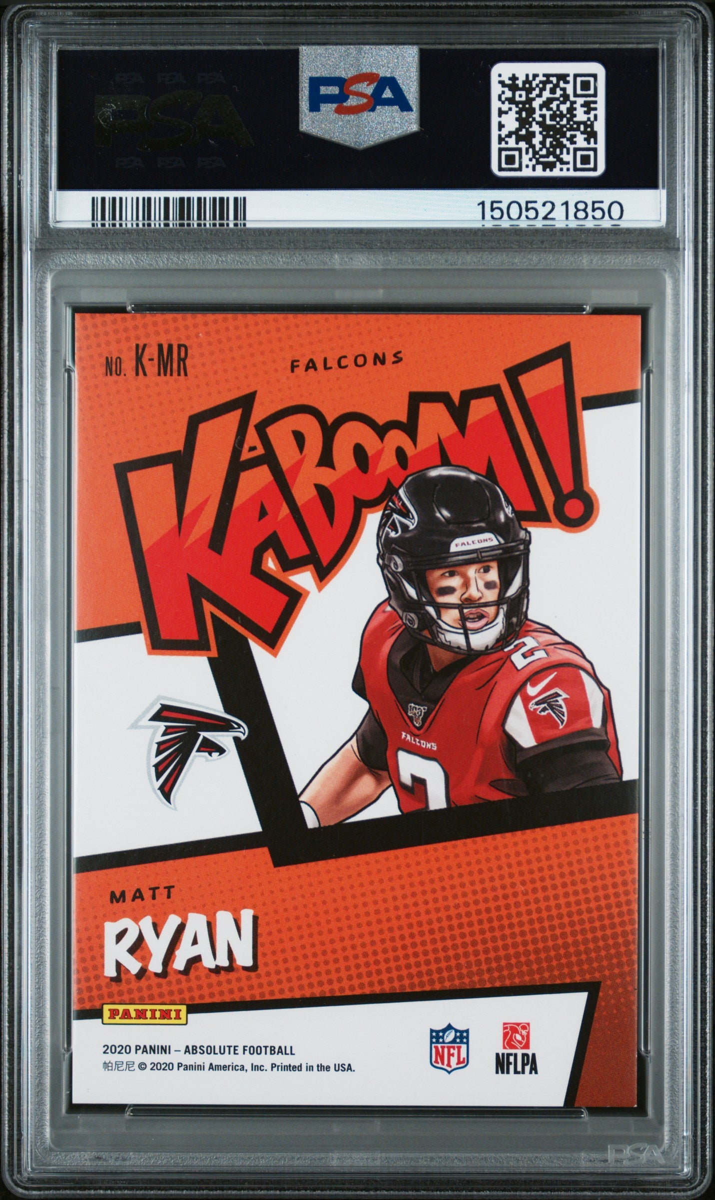 Matt Ryan 2020 Panini Absolute Kaboom PSA 9 Mint 1850