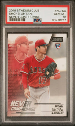 Shohei Ohtani 2018 Stadium Club Never Compromise PSA 10 Gem Mint