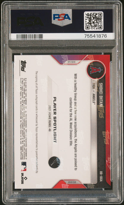 Shohei Ohtani 2022 Topps Now Road to Opening Day Auto #16/99 PSA 10 Auto 10