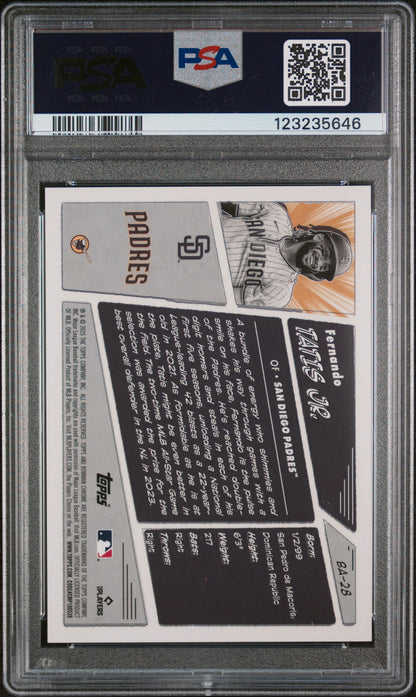 Fernando Tatis Jr. 2025 Bowman Anime #BA28 PSA 9 Mint