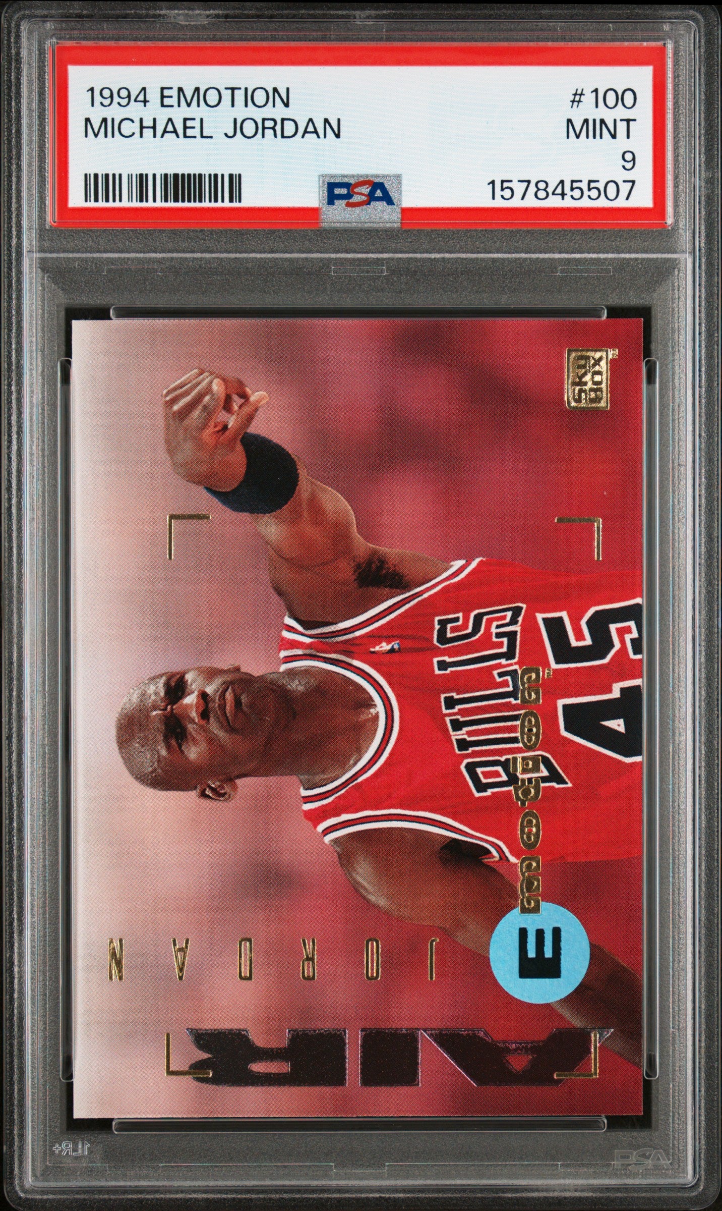 Michael Jordan 1994 Skbox Emotion #100 PSA 9 Mint 5507