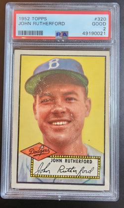 John Rutherford 1952 Topps #320 PSA 2