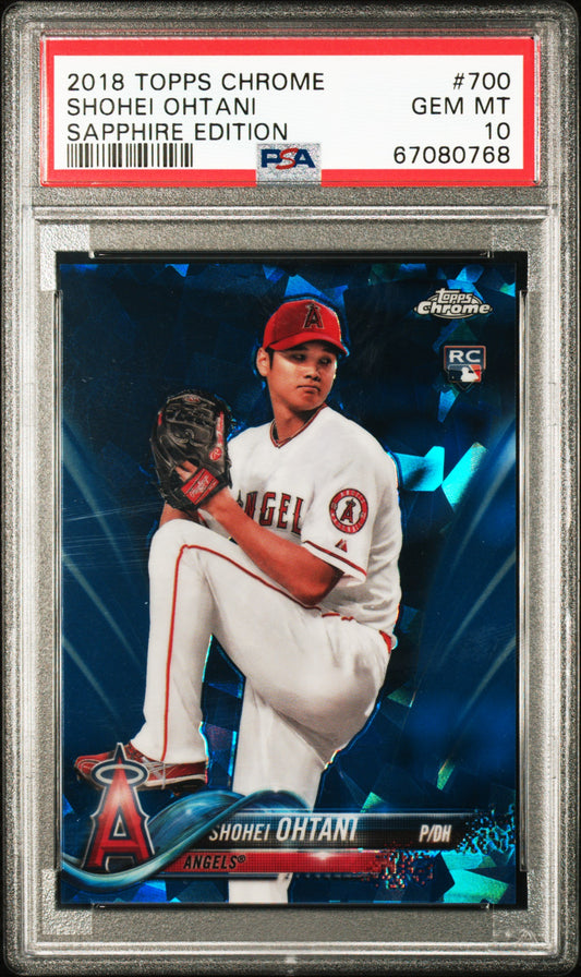 Shohei Ohtani 2018 Topps Sapphire Rookie #700 PSA 10 Gem Mint