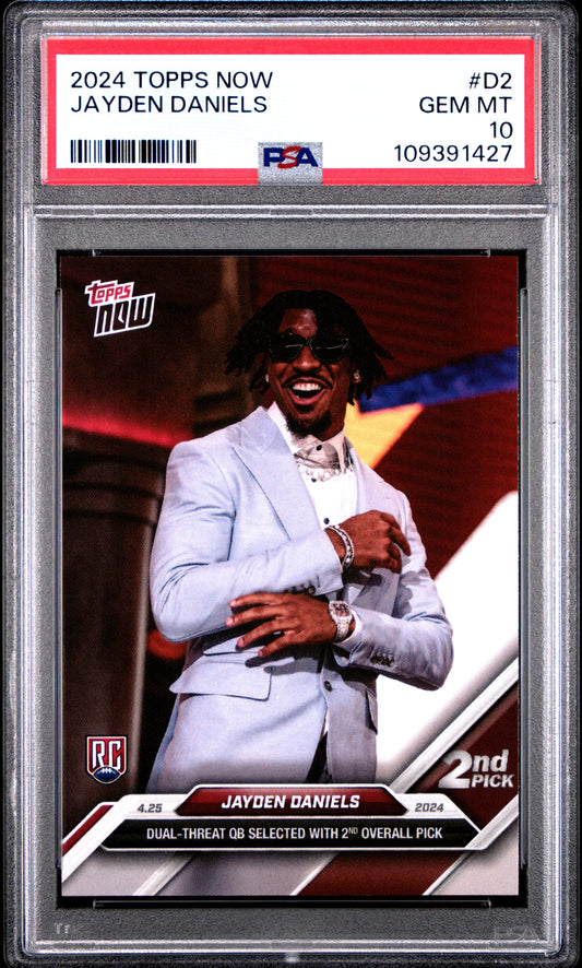 Jayden Daniels 2024 Topps Now #D2 PSA 10 Gem Mint