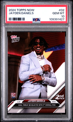 Jayden Daniels 2024 Topps Now #D2 PSA 10 Gem Mint