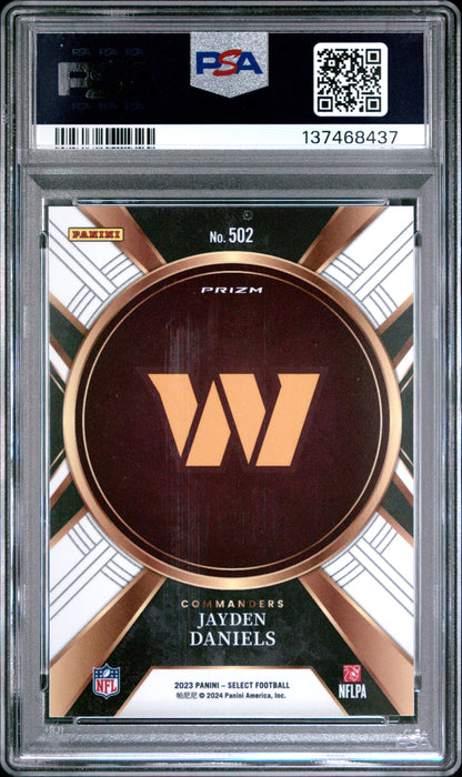 Jayden Daniels 2023 Panini Select XRC #502 PSA 8 Nm-Mint