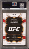 Bo Nickal 2023 Panini Select UFC Rookie Signature Red Auto #75/99 PSA 10 Auto 10