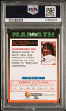 Joe Namath 1995 Tombstone Pizza Autograph PSA 8