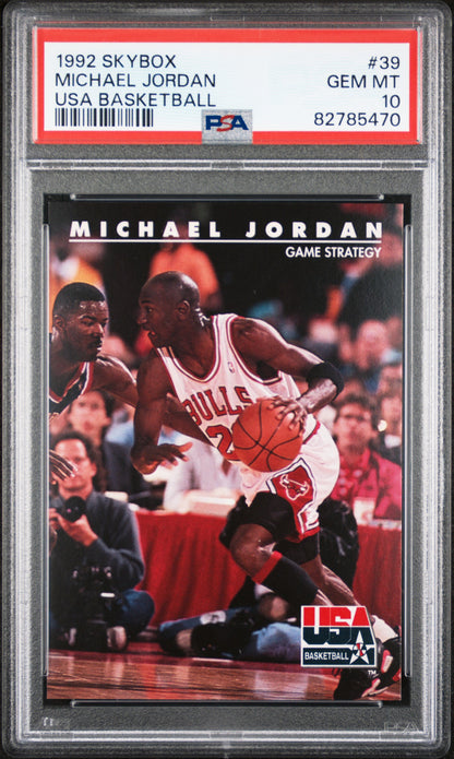Michael Jordan 1992 Skybox USA Basketball #39 PSA 10 Gem Mint