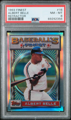 Albert Belle 1993 Topps Finest Refractor #16 PSA 8 Nm-Mint