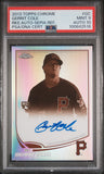 Gerrit Cole 2013 Topps Chrome Sepia Refractor Auto #64/75 PSA 9 Auto 10