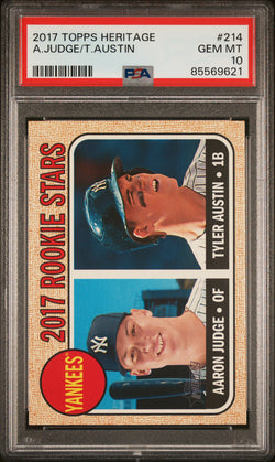 Aaron Judge 2017 Topps Heritage #214 PSA 10 Gem Mint 9621