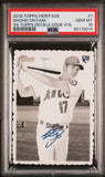 Shohei Ohtani 2018 Topps Heritage Deckle Edge PSA 10 Gem Mint