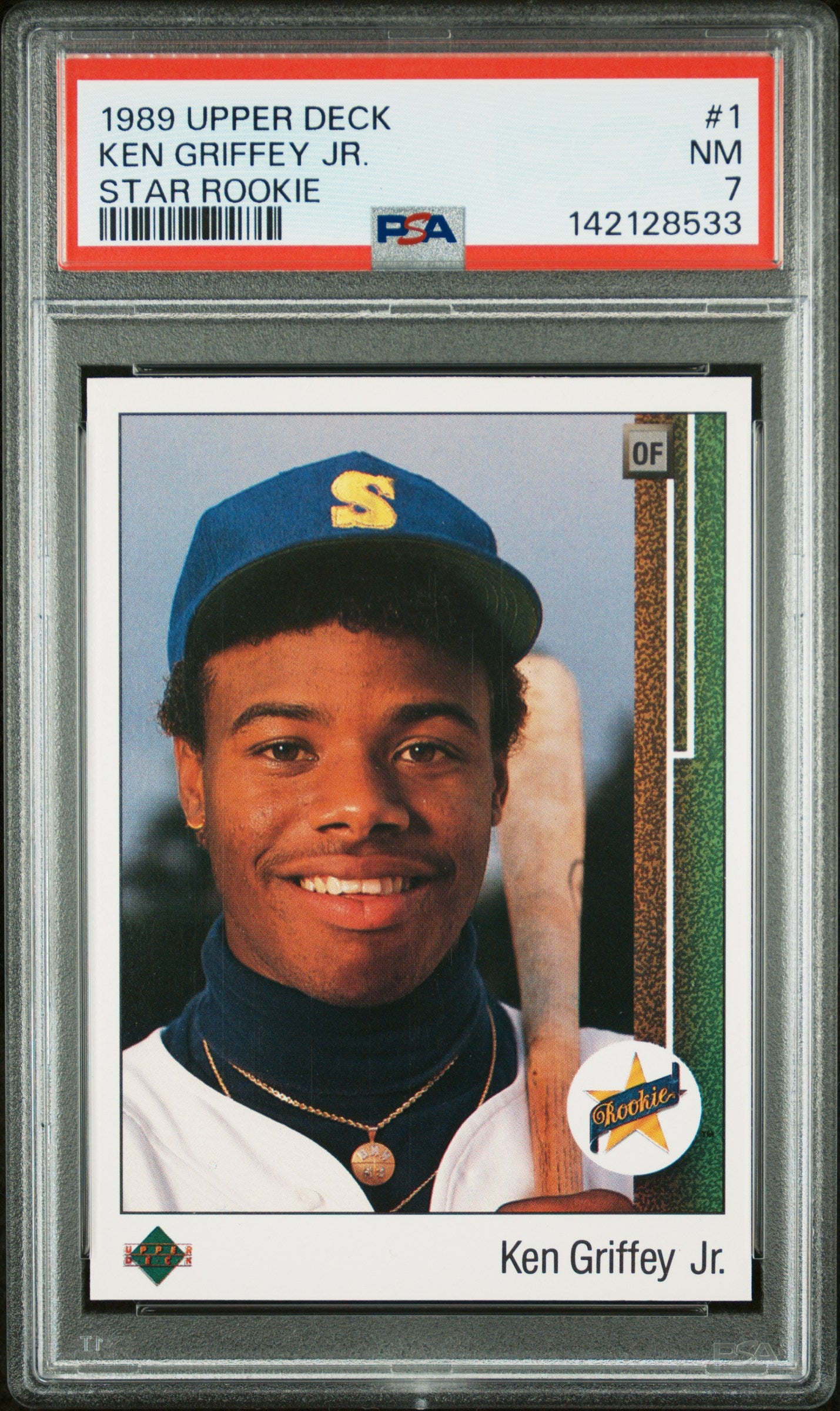 Ken Griffey Jr. 1989 Upper Deck Rookie #1 PSA 7 Near Mint 8533