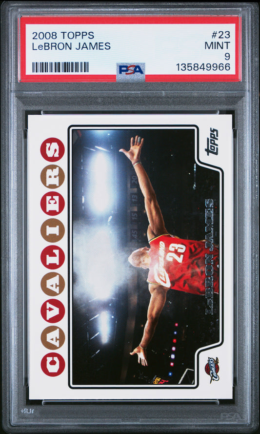 Lebron James 2008 Topps #23 PSA 9 Mint 9966