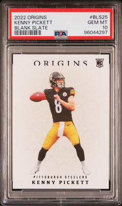 Kenny Pickett 2022 Panini Origins Blank Slate PSA 10 Gem Mint