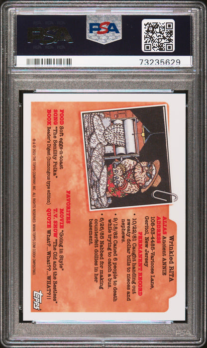 Clark Can't 2022 Topps Garbage Pail Kids Sapphire Yellow #45/99 PSA 10 Gem Mint