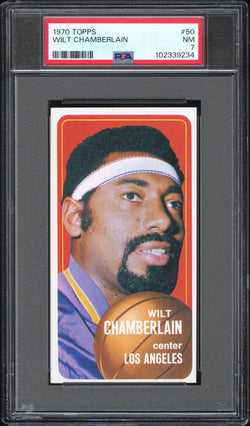 Wilt Chamberlain 1970 Topps #50 PSA 7 Near Mint
