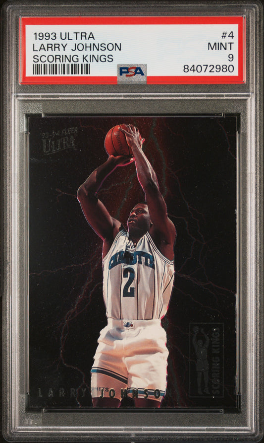 Larry Johnson 1993 Fleer Ultra Scoring Kings #4 PSA 9 Mint