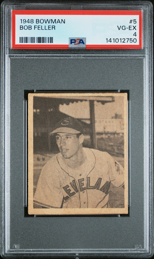 Bob Feller 1948 Bowman #5 PSA 4 Vg-Ex