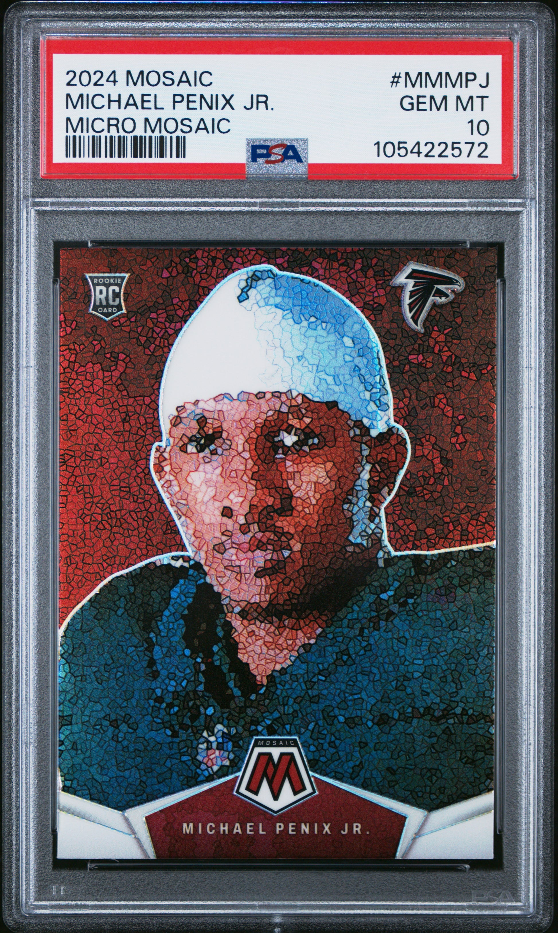 Michael Penix Jr. 2024 Panini Mosaic Miscro Mosaic PSA 10 Gem Mint