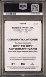 Bobby Witt Jr. 2024 Topps City to City Red Auto #10/25 PSA 10 Auto 10