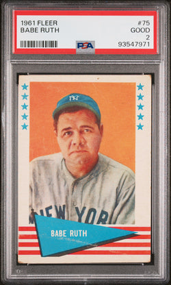 Babe Ruth 1961 Fleer #75 PSA 2 Good