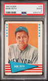 Babe Ruth 1961 Fleer #75 PSA 2 Good