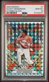 Scoot Henderson 2023 PAnini Mosaic Stained Glass Rookie PSA 10 Gem Mint