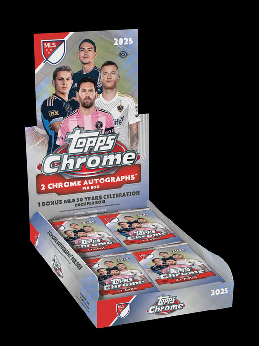 2025 Topps Chrome MLS Major League Soccer Hobby Box