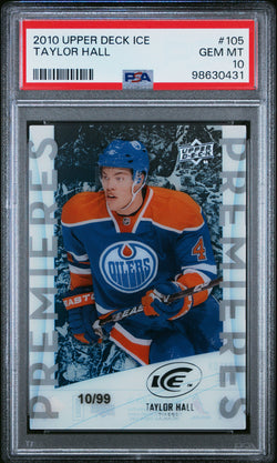 Taylor Hall 2010 Upper Deck Ice Rookie #10/99 PSA 10 Gem Mint