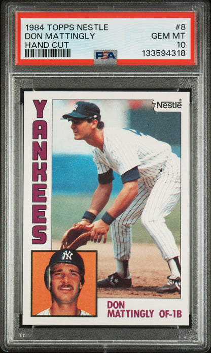 Don Mattingly 1984 Topps Nestle Rookie PSA 10 Gem Mint 4318