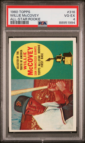 Willie McCovey 1960 Topps #316 PSA 4 VG-EX