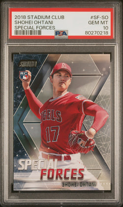 Shohei Ohtani 2018 Stadium Club Special Forces PSA 10 Gem Mint